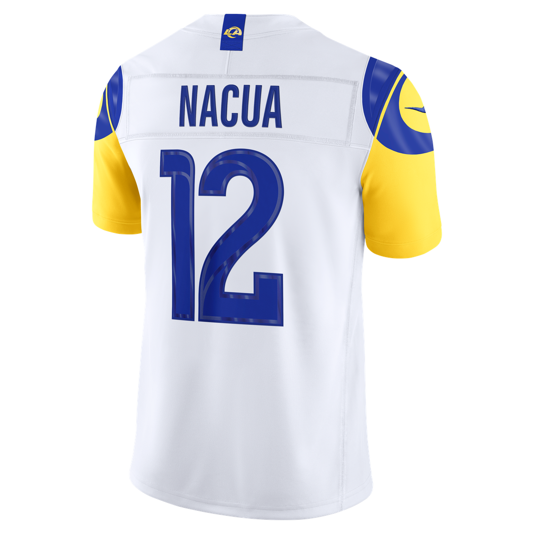 Men's Los Angeles Rams Puka Nacua Nike White Vapor F.U.S.E. Stitched Limited Jersey