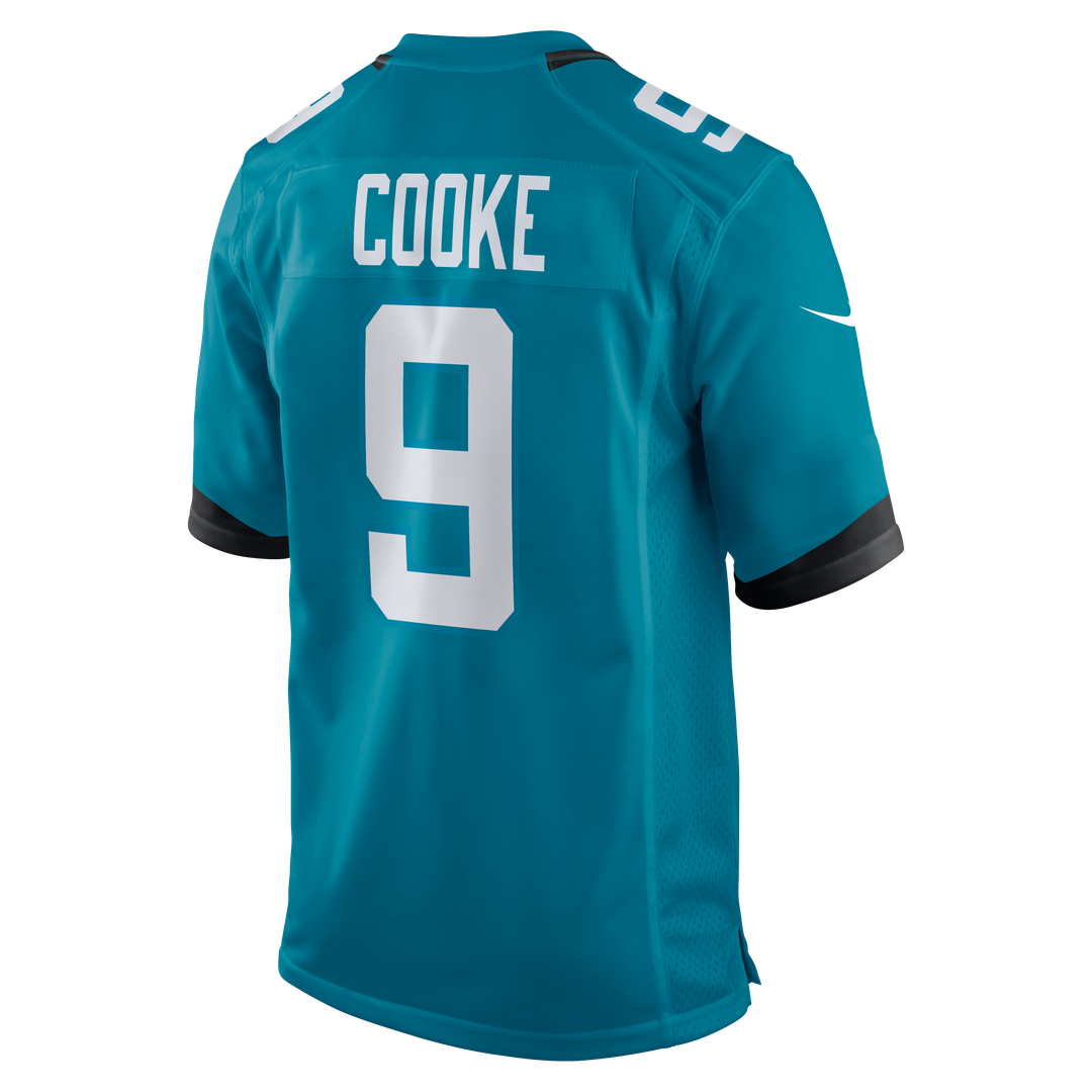 Men's Jacksonville Jaguars Logan Cooke Nike Black Game Jersey