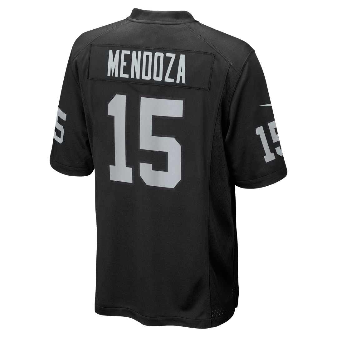 Men's Las Vegas Raiders Fernando Mendoza Nike Black Team Game Jersey