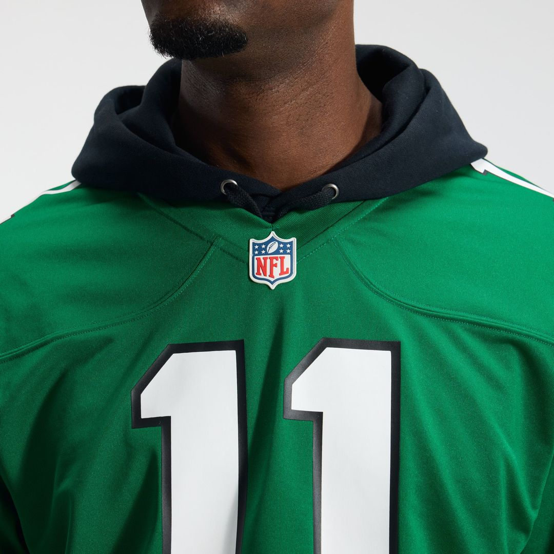 Men's Philadelphia Eagles A.J. Brown Nike Kelly Green Alternate Game Player Jersey