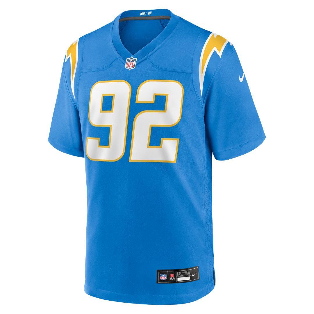 Men's Los Angeles Chargers Justin Eboigbe Nike  Powder Blue Team Game Jersey