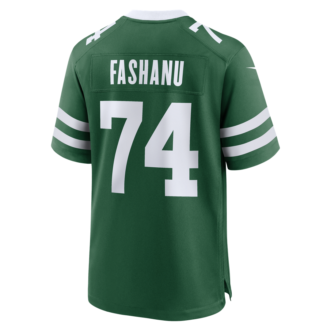Men's New York Jets Olu Fashanu Nike Gotham Green  Player Game Jersey