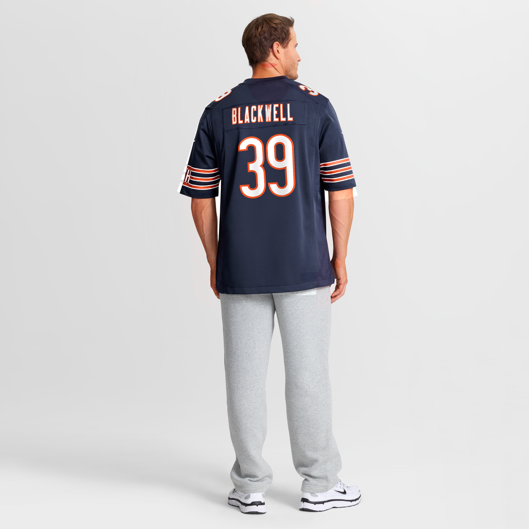 Men's Chicago Bears Josh Blackwell Nike Navy Game Player Jersey