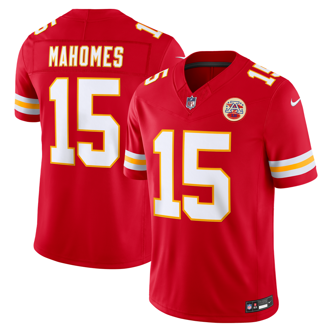 Men's Kansas City Chiefs Patrick Mahomes Nike White Vapor F.U.S.E. Stitched Limited Jersey