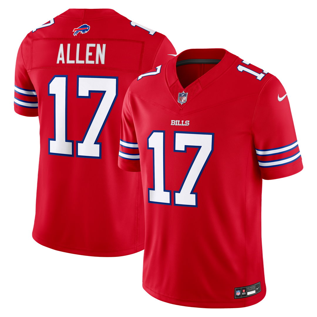 Men's Buffalo Bills Josh Allen Nike Gray Nickel City Vapor F.U.S.E. Stitched Limited Jersey