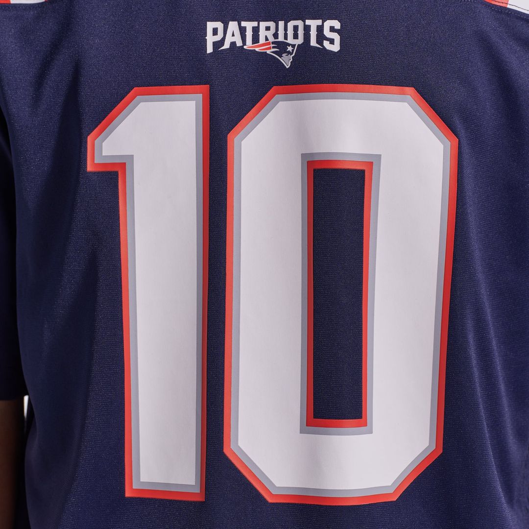 Men's New England Patriots Drake Maye Nike Navy  Player Game Jersey
