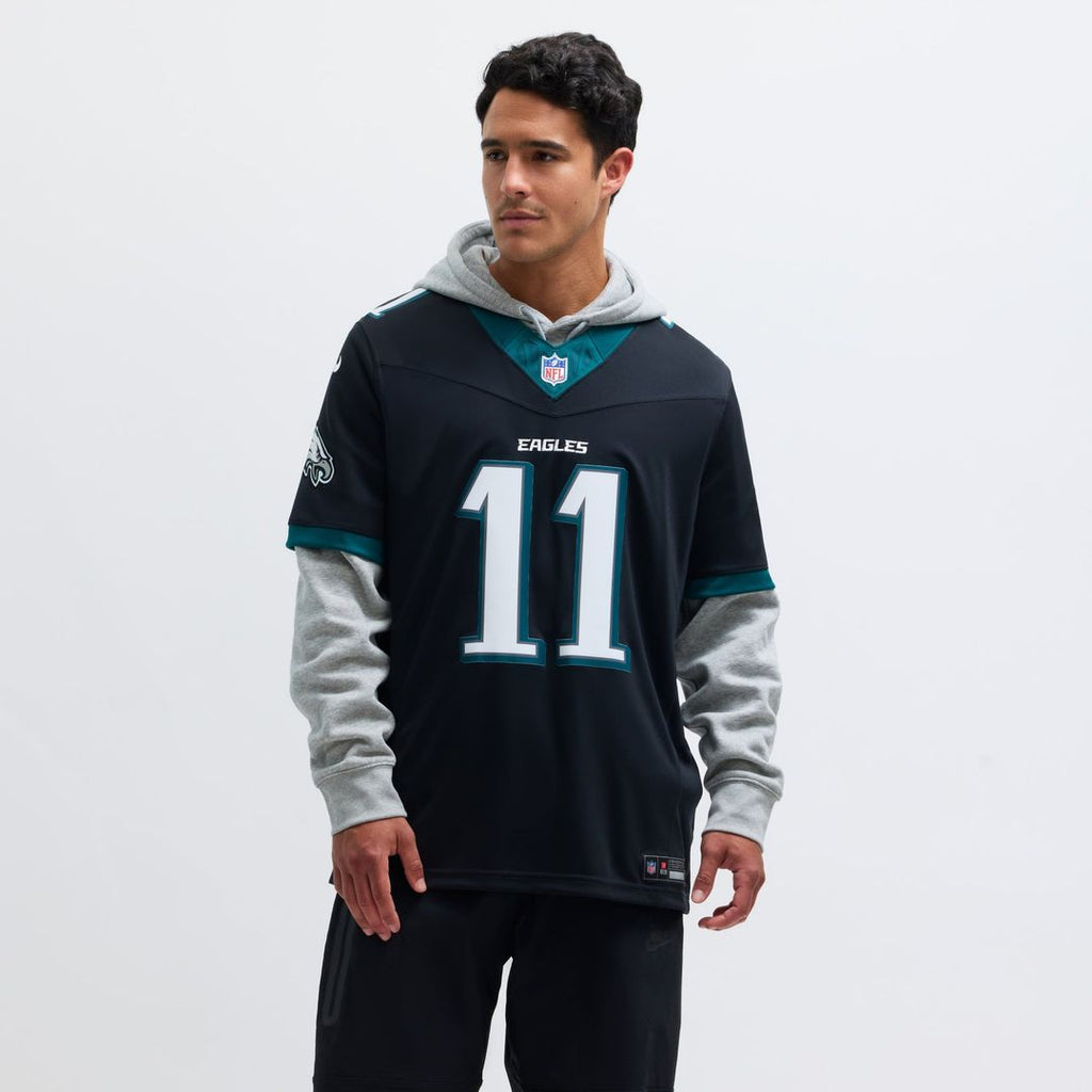 Men's Philadelphia Eagles A.J. Brown Nike Black Alternate Vapor F.U.S.E. Limited Jersey