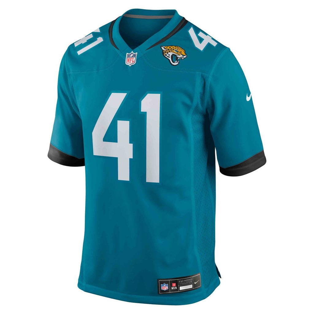 Men's Jacksonville Jaguars Josh Hines-Allen Nike Teal Player Game Jersey