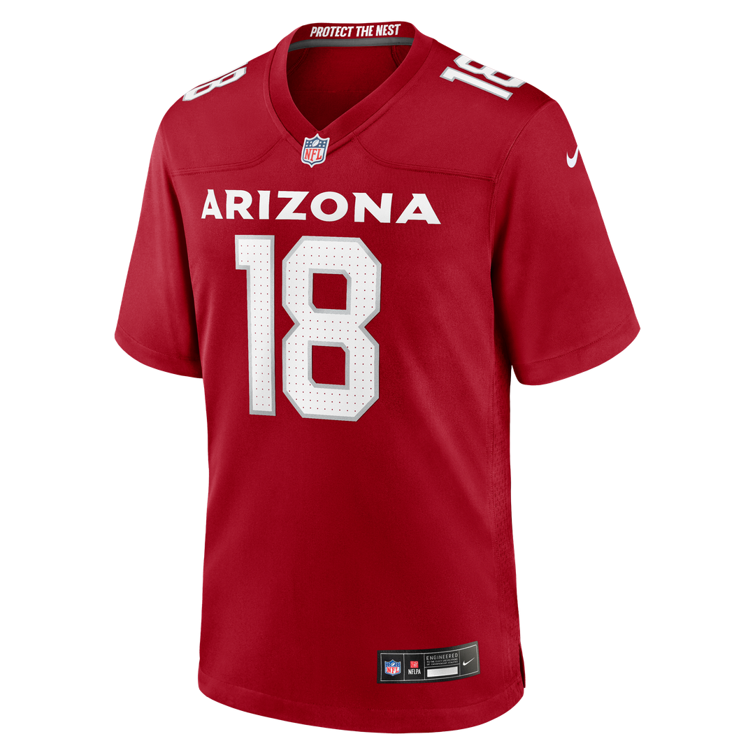 Men's Arizona Cardinals Marvin Harrison Jr. Nike Cardinal  Player Game Jersey