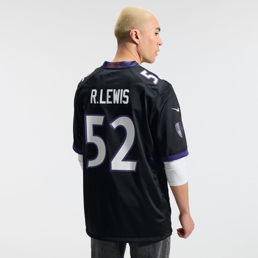 Men's Baltimore Ravens Ray Lewis Nike Black Alternate Retired Player Game Jersey