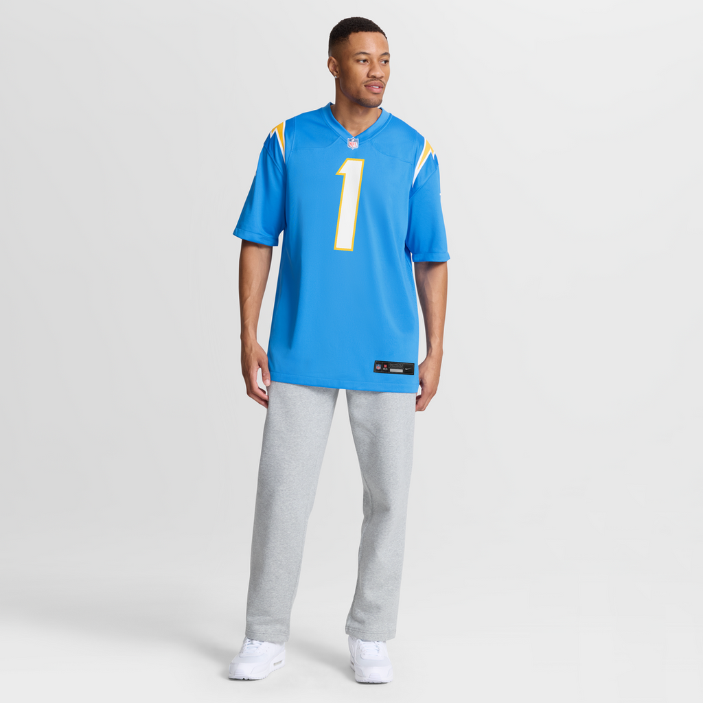 Men's Los Angeles Chargers Quentin Johnston Nike Powder Blue  Game Player Jersey