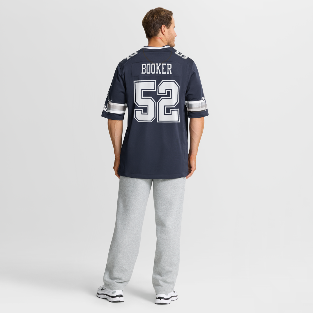 Men's Dallas Cowboys Tyler Booker Nike Navy Team Game Jersey