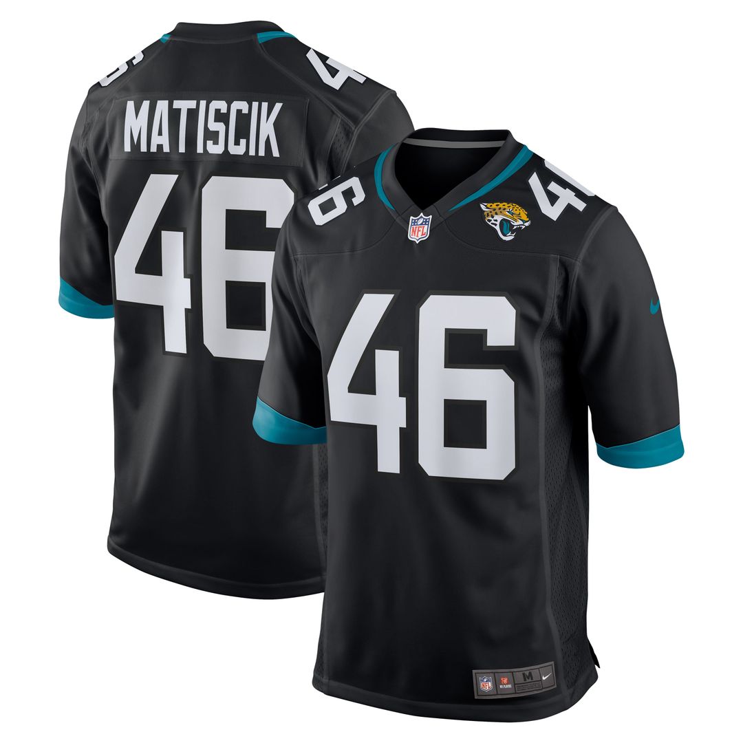Men's Jacksonville Jaguars Ross Matiscik Nike Teal Game Jersey