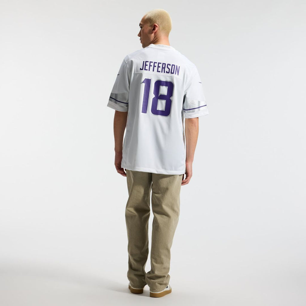 Men's Minnesota Vikings Justin Jefferson Nike White Alternate Game Player Jersey