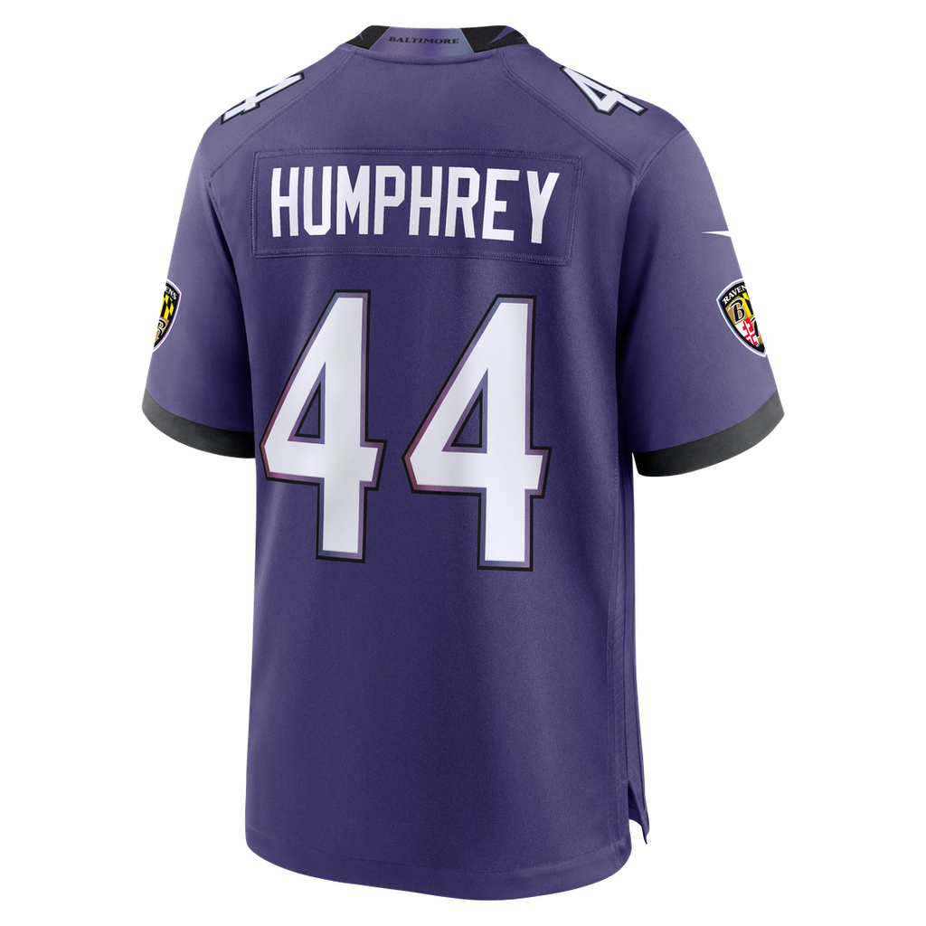 Men's Baltimore Ravens Marlon Humphrey Nike Purple Team Game Jersey