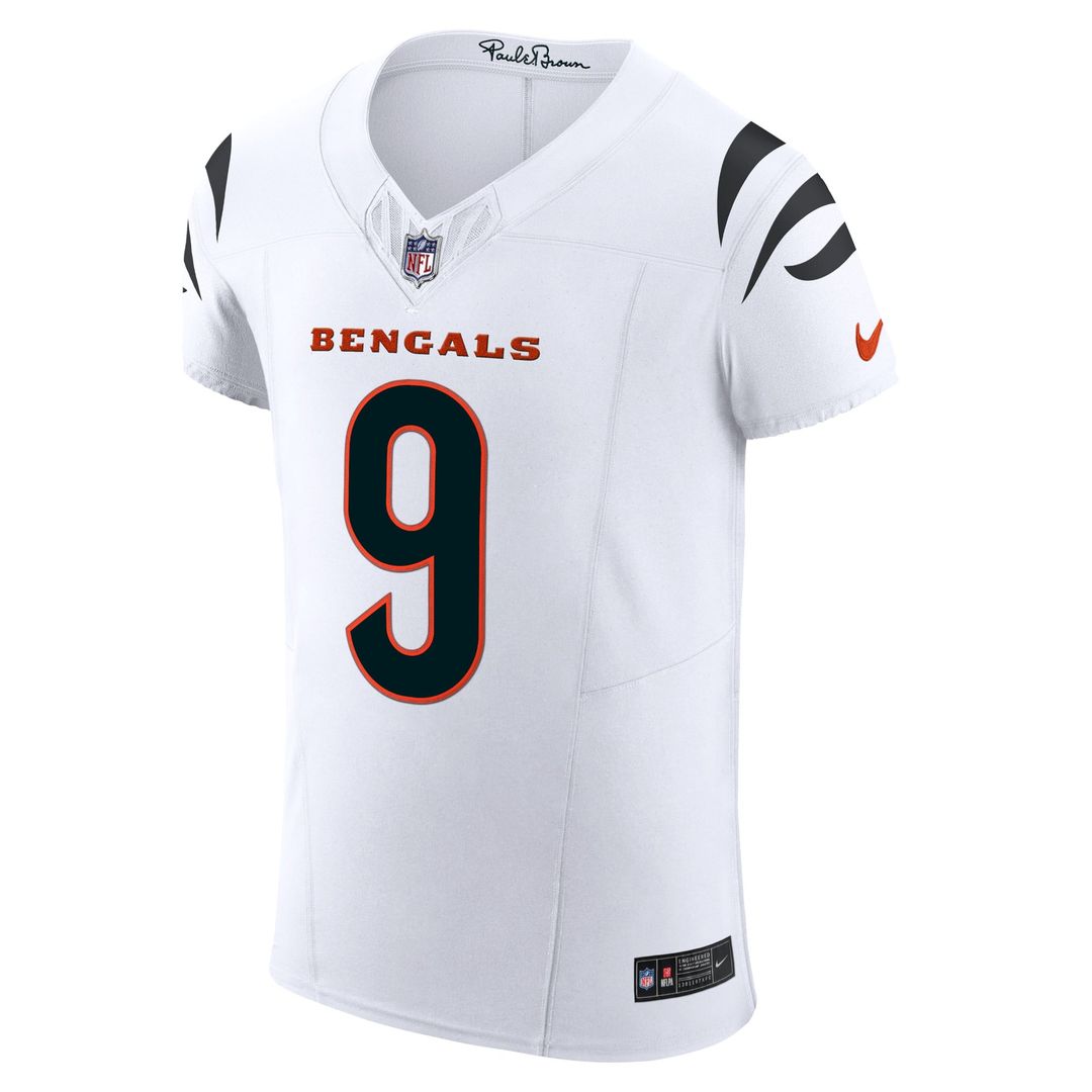 Men's Cincinnati Bengals Joe Burrow Nike White  Vapor F.U.S.E. Elite Jersey