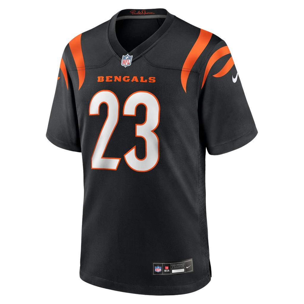 Men's Cincinnati Bengals Daxton Hill Nike Black Player Game Jersey