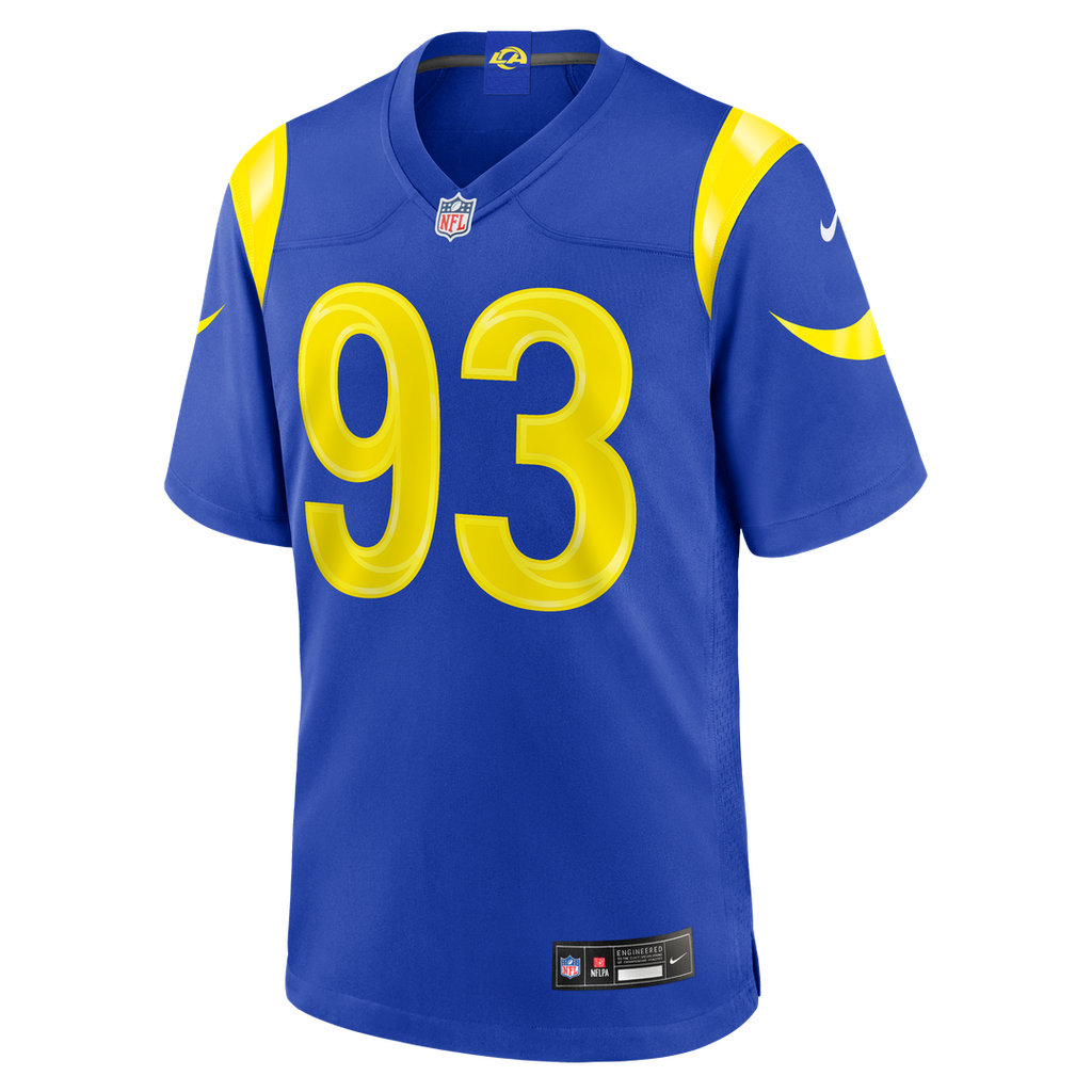 Men's Los Angeles Rams Bill Norton Nike Royal Team Game Jersey