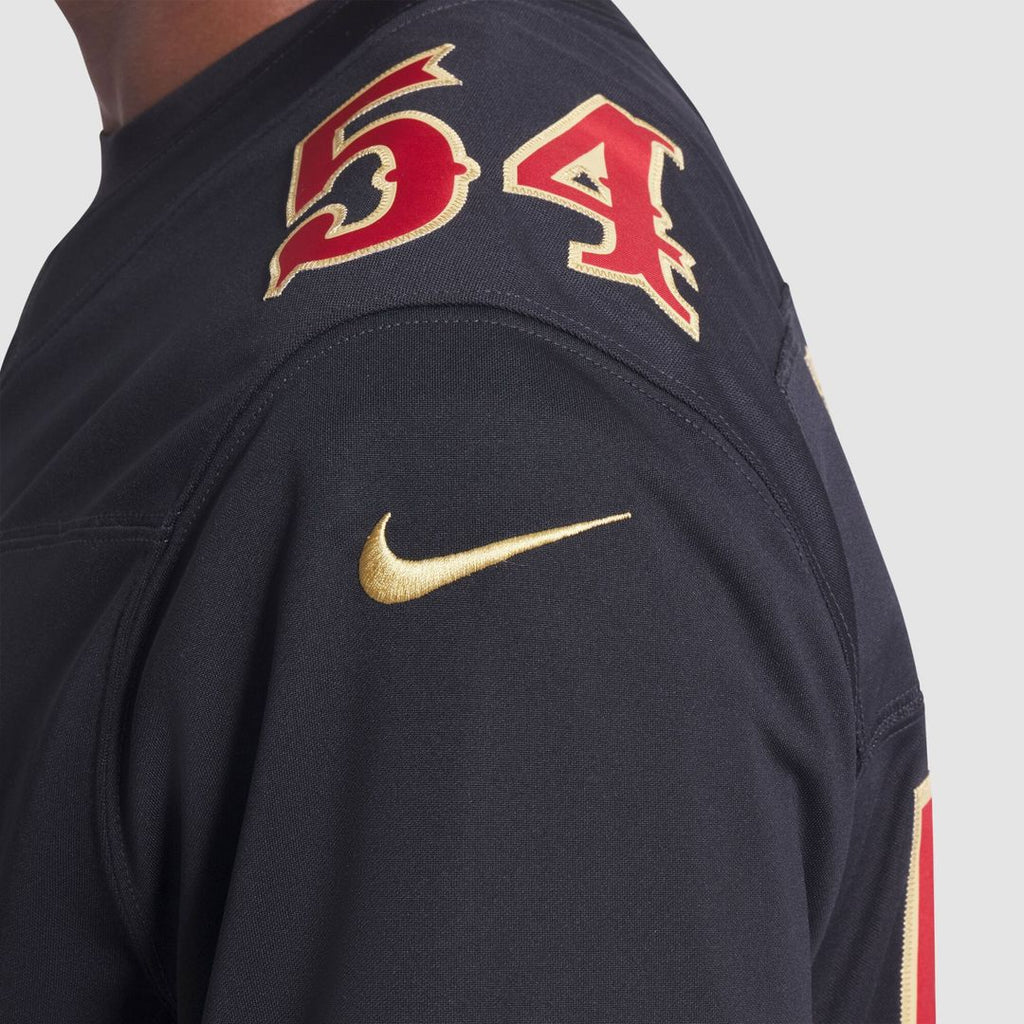 Men's San Francisco 49ers Fred Warner Nike Black Rivalries Collection Stitched Limited Jersey