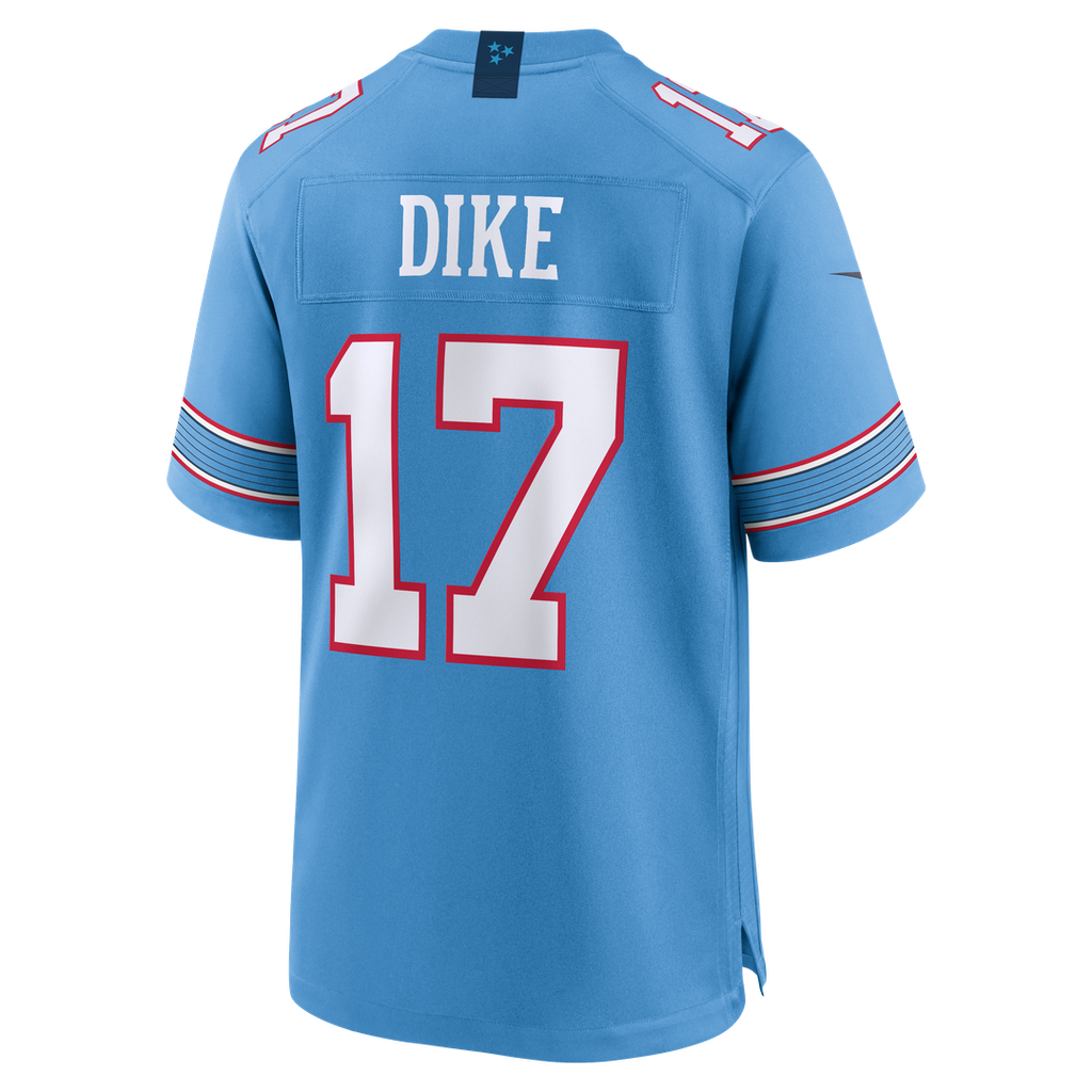 Men's Tennessee Titans Chimere Dike Nike  Light Blue Team Game Jersey