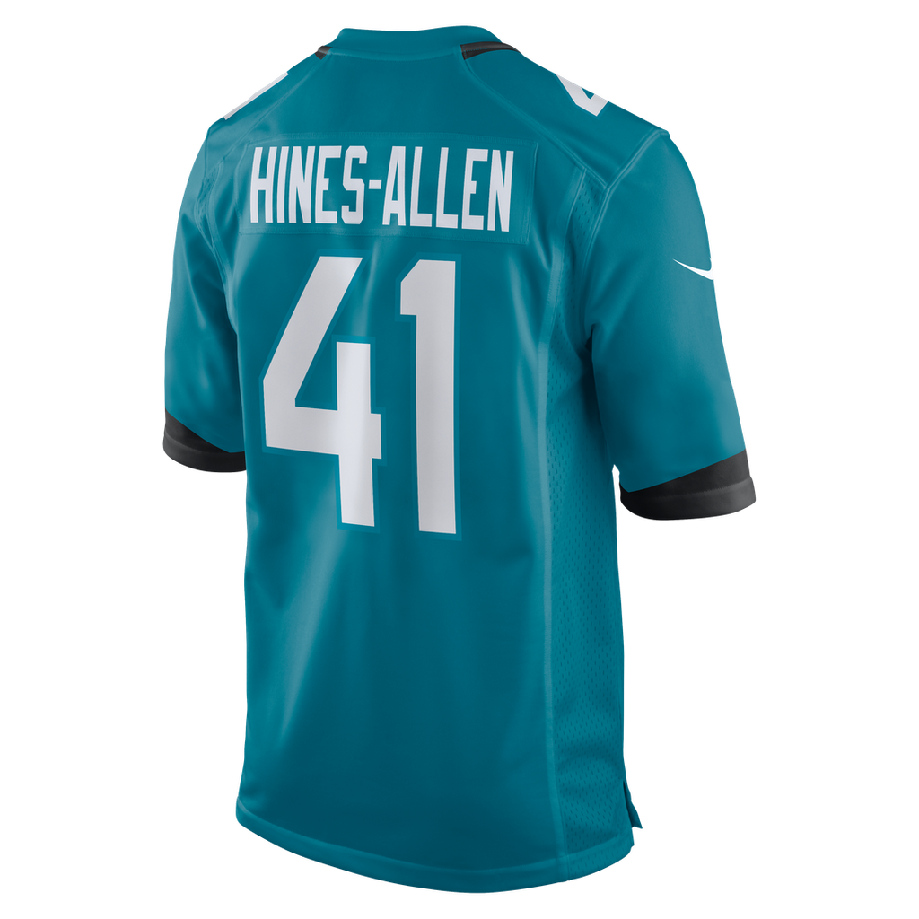 Men's Jacksonville Jaguars Josh Hines-Allen Nike Teal Player Game Jersey