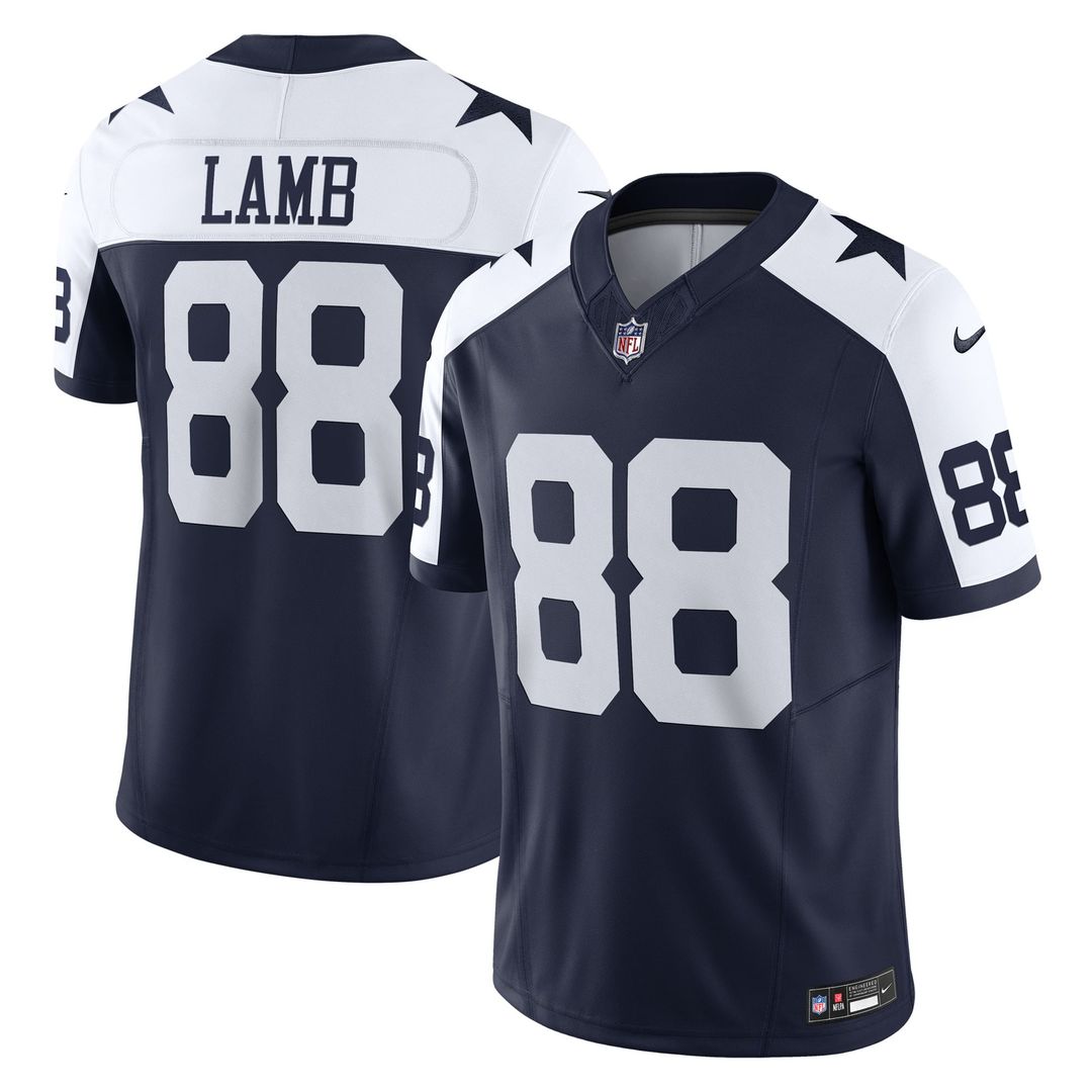 Men's Dallas Cowboys CeeDee Lamb Nike White Vapor F.U.S.E. Limited Jersey