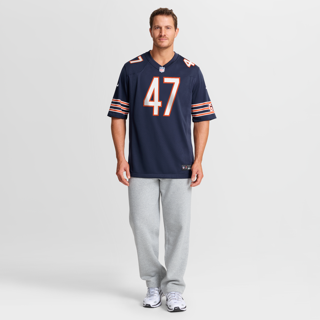 Men's Chicago Bears Ruben Hyppolite II Nike Navy Team Game Jersey
