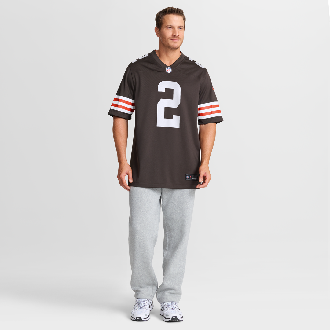 Men's Cleveland Browns DeAndre Carter Nike  Brown Team Game Jersey