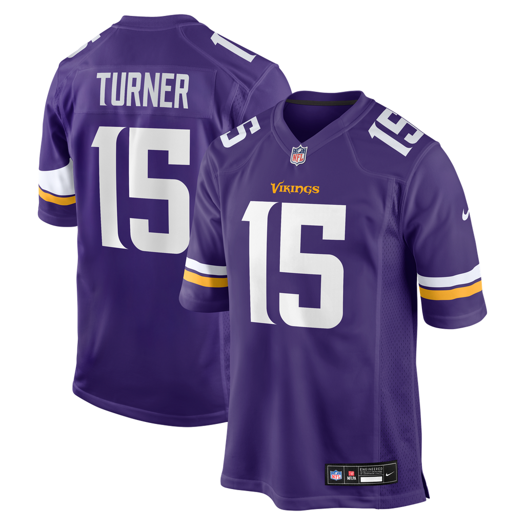 Men's Minnesota Vikings Dallas Turner Nike  Purple  Game Jersey