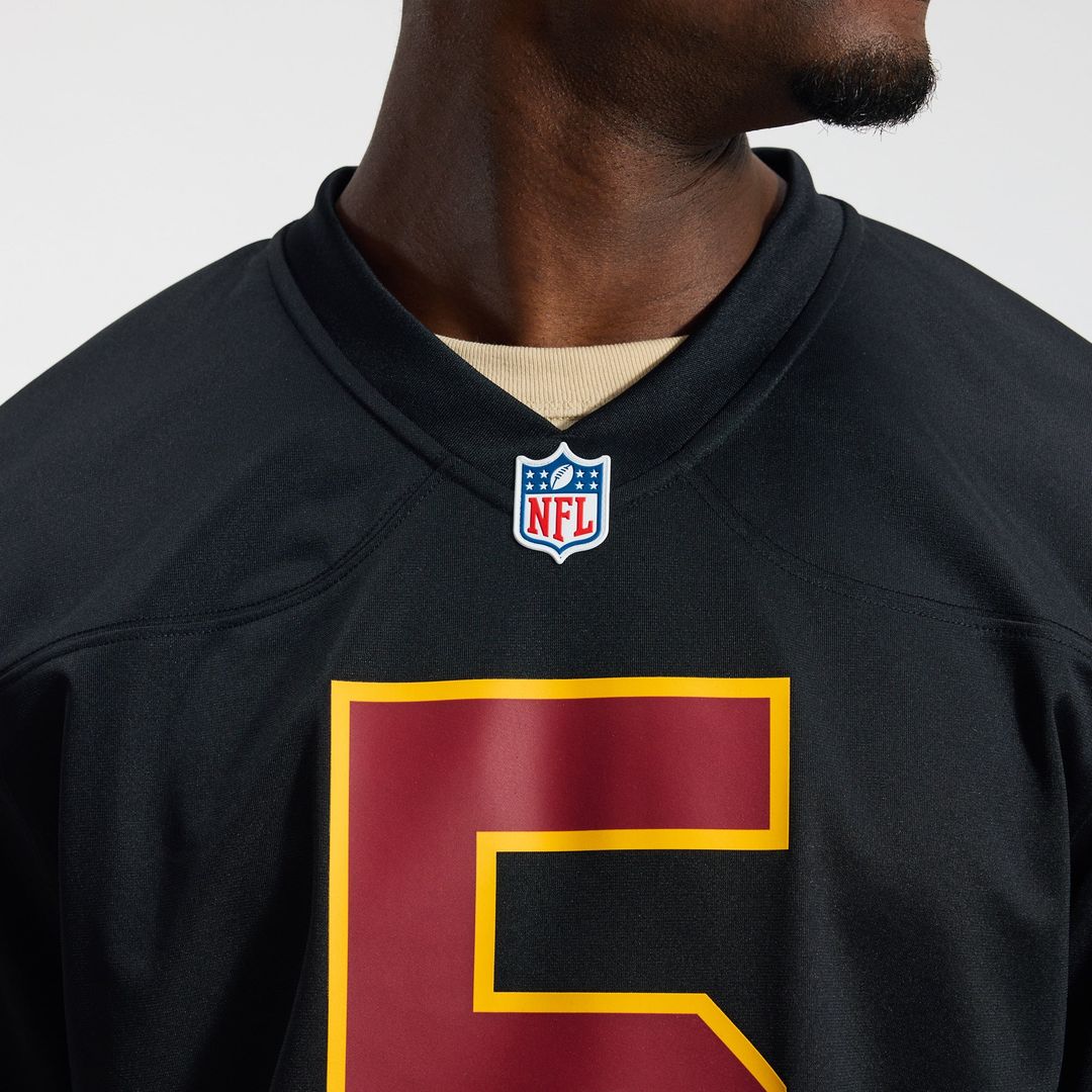 Hail Raiser Men's Washington Commanders Jayden Daniels Nike Black Alternate Game Jersey