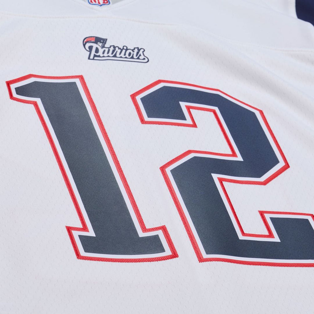 Men's New England Patriots Tom Brady Mitchell & Ness White 2000 Legacy Replica Jersey