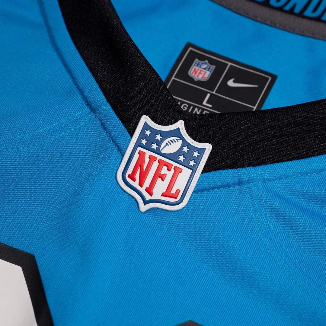 Men's Carolina Panthers Chuba Hubbard Nike Blue Alternate Game Jersey