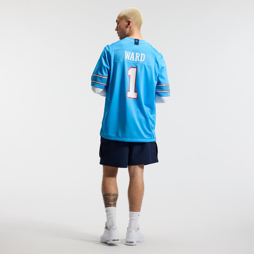 Men's Tennessee Titans Cameron Ward Nike Light Blue Game Jersey