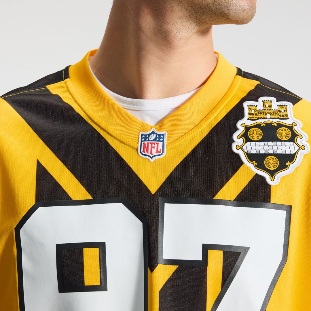 Men's Pittsburgh Steelers Cameron Heyward Nike Gold Alternate 1933 Throwback Game Jersey