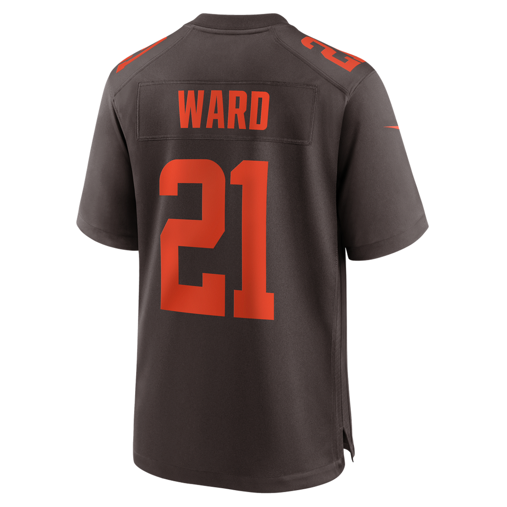 Men's Cleveland Browns Denzel Ward Nike Brown Alpha Dawg Game Jersey