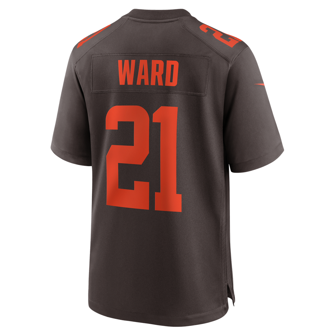 Men's Cleveland Browns Denzel Ward Nike Brown Alpha Dawg Game Jersey