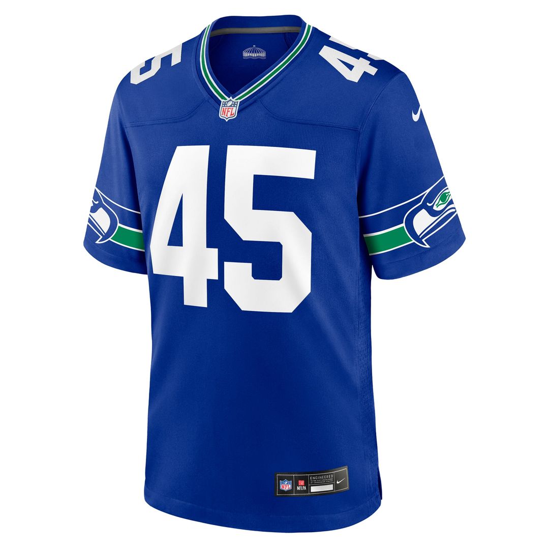 Men's Seattle Seahawks Kenny Easley Nike Royal Retired Player Alternate Game Jersey