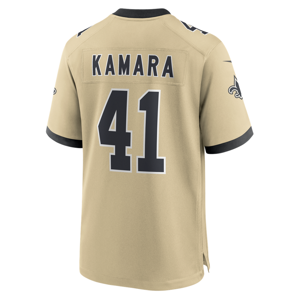 Men's New Orleans Saints Alvin Kamara Nike Gold Gameday Golds Alternate Game Player Jersey