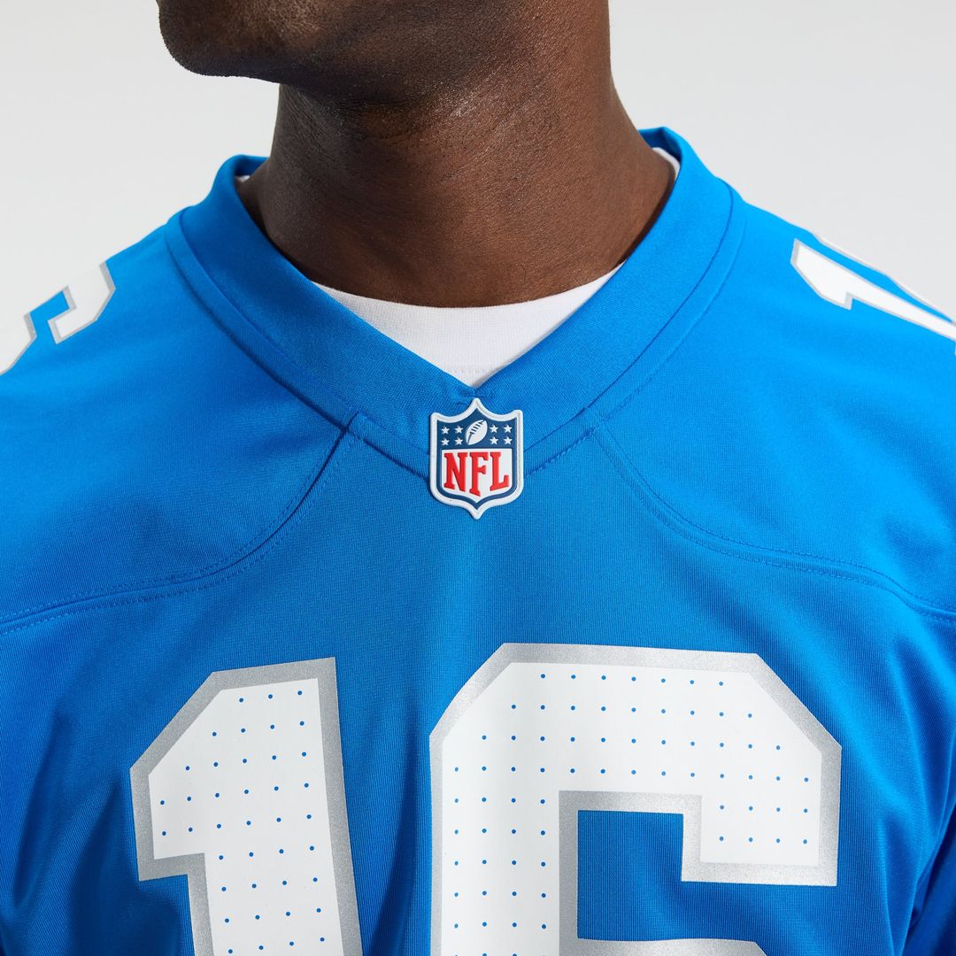 Men's Detroit Lions Jared Goff Nike Blue Game Jersey