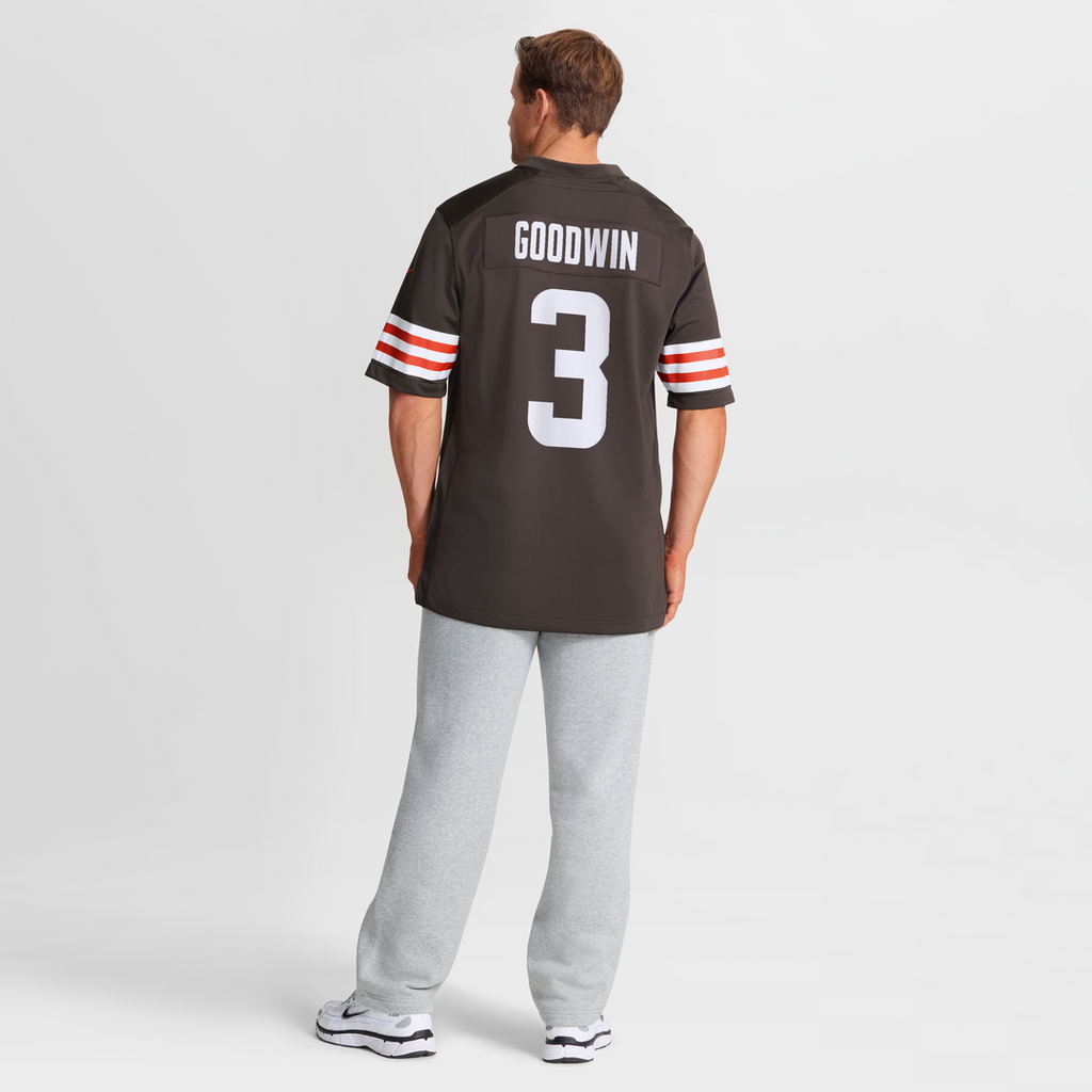 Men's Cleveland Browns Marquise Goodwin Nike  Brown Team Game Jersey
