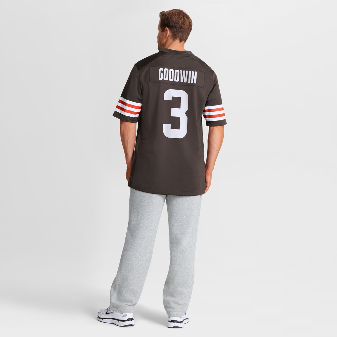 Men's Cleveland Browns Marquise Goodwin Nike  Brown Team Game Jersey