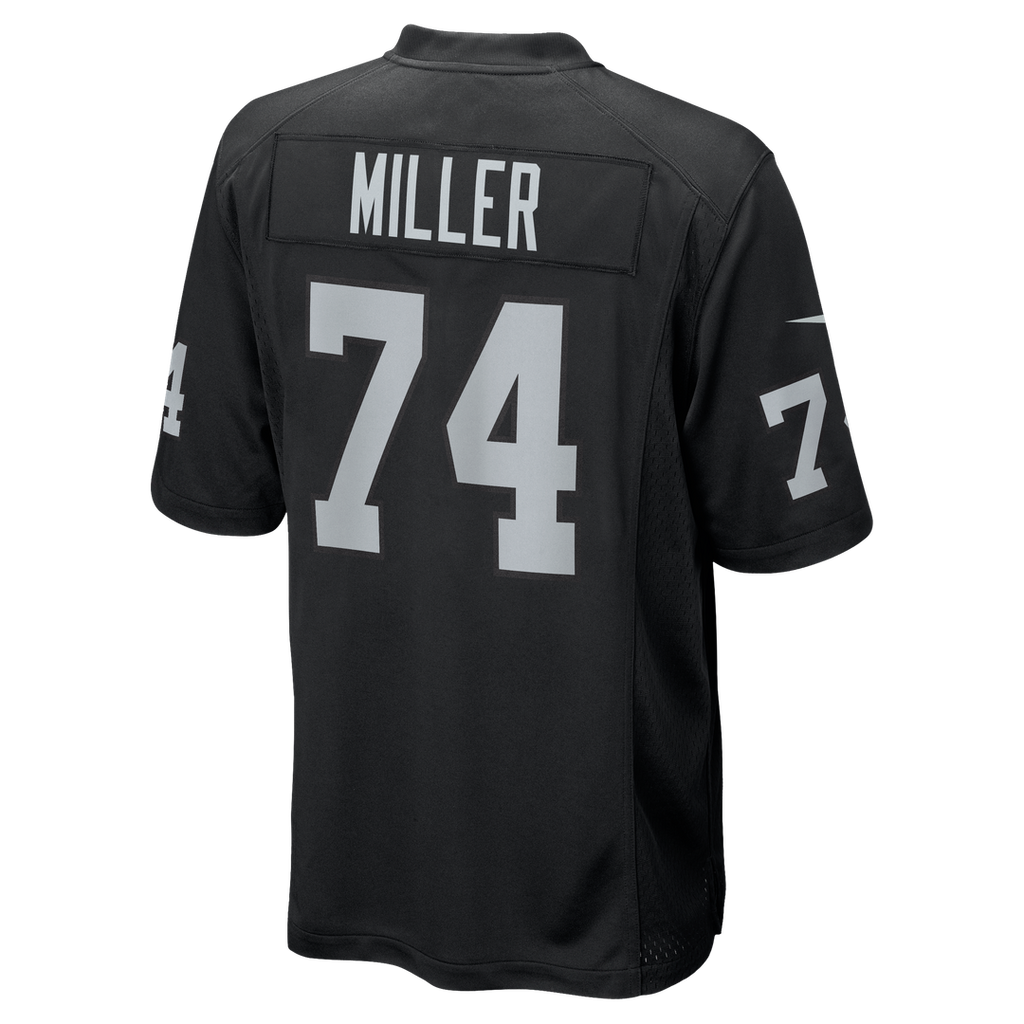 Men's Las Vegas Raiders Kolton Miller Nike Black Game Jersey