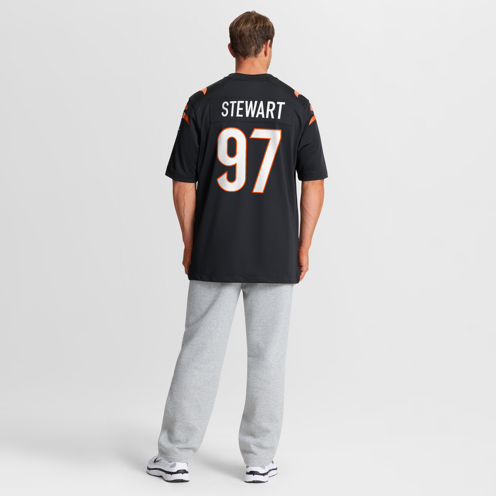 Men's Cincinnati Bengals Shemar Stewart Nike  Black Team Game Jersey