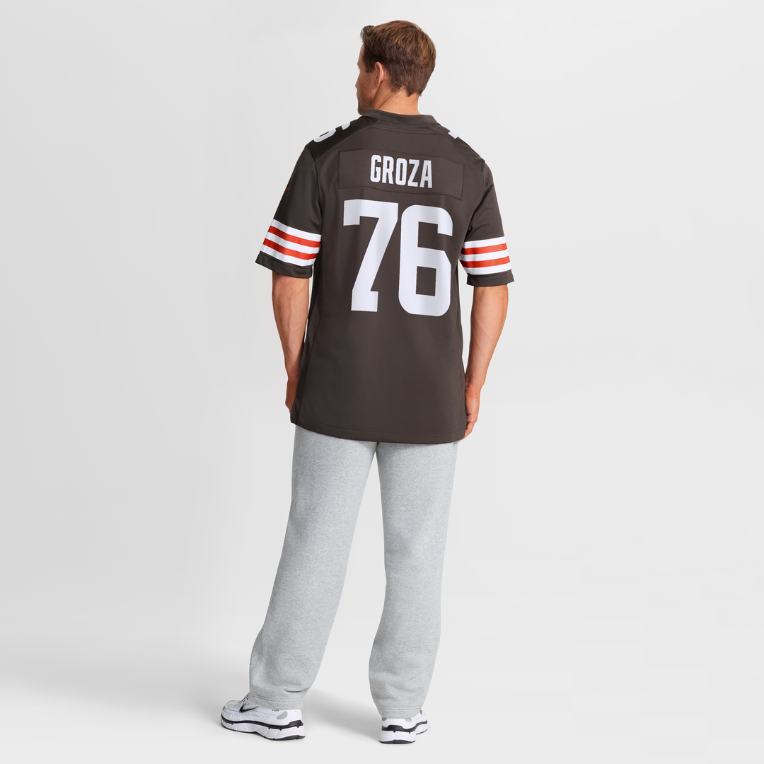 Men's Cleveland Browns Lou Groza Nike Brown Game Retired Player Jersey