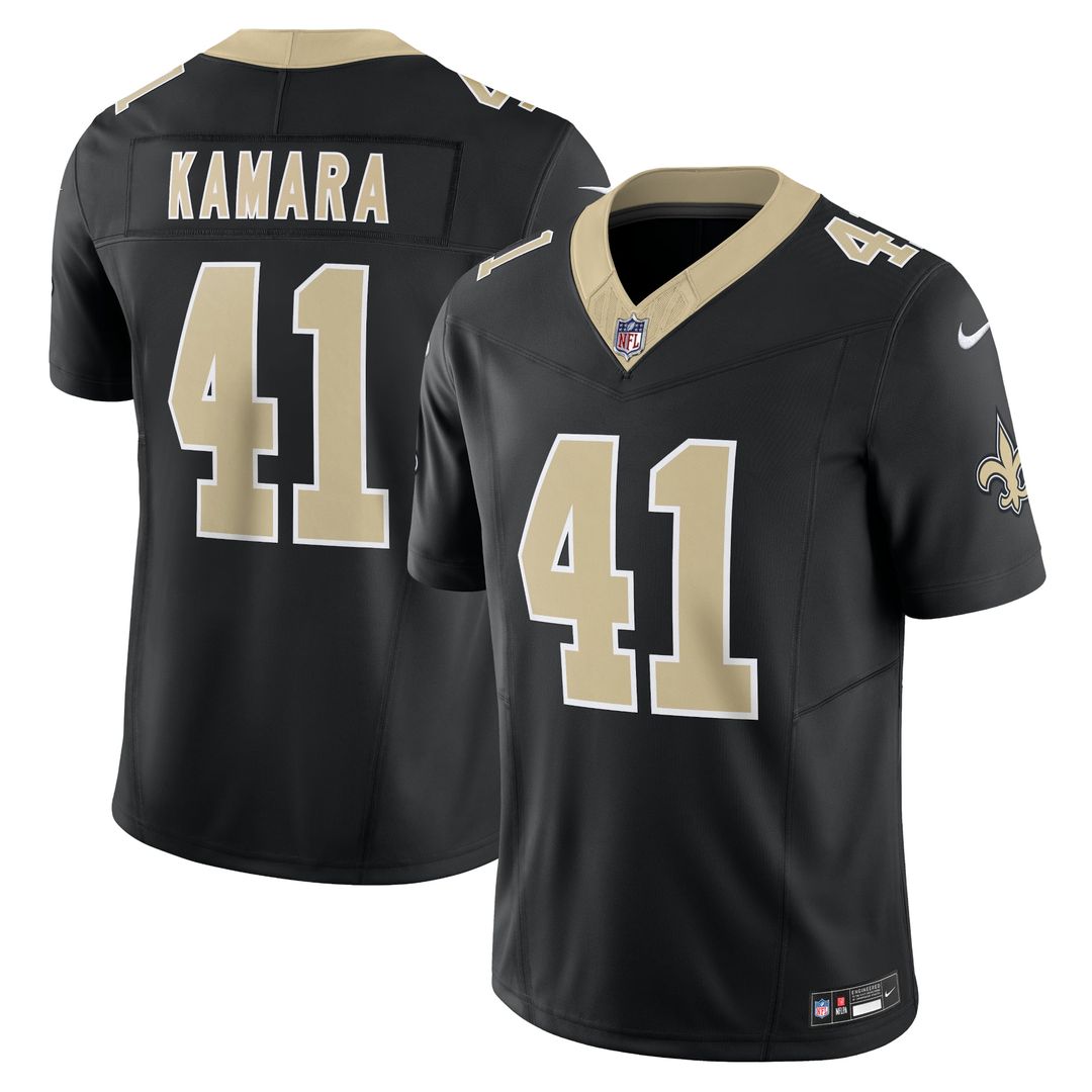 Men's New Orleans Saints Alvin Kamara Nike White Alternate Vapor F.U.S.E. Limited Jersey
