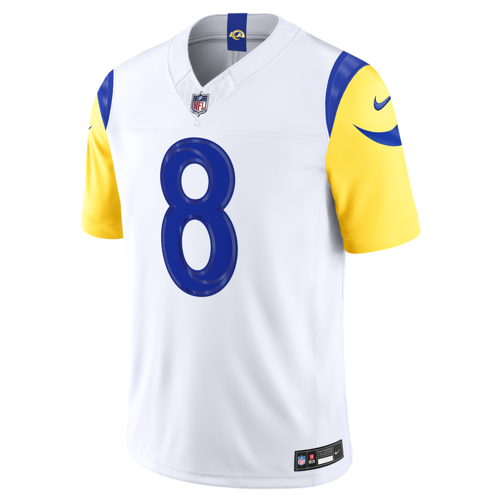 Men's Los Angeles Rams Jared Verse Nike White Vapor F.U.S.E. Stitched Limited Jersey