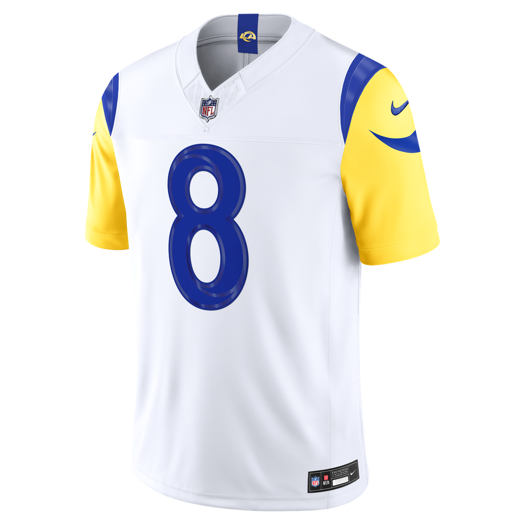 Men's Los Angeles Rams Jared Verse Nike White Vapor F.U.S.E. Stitched Limited Jersey