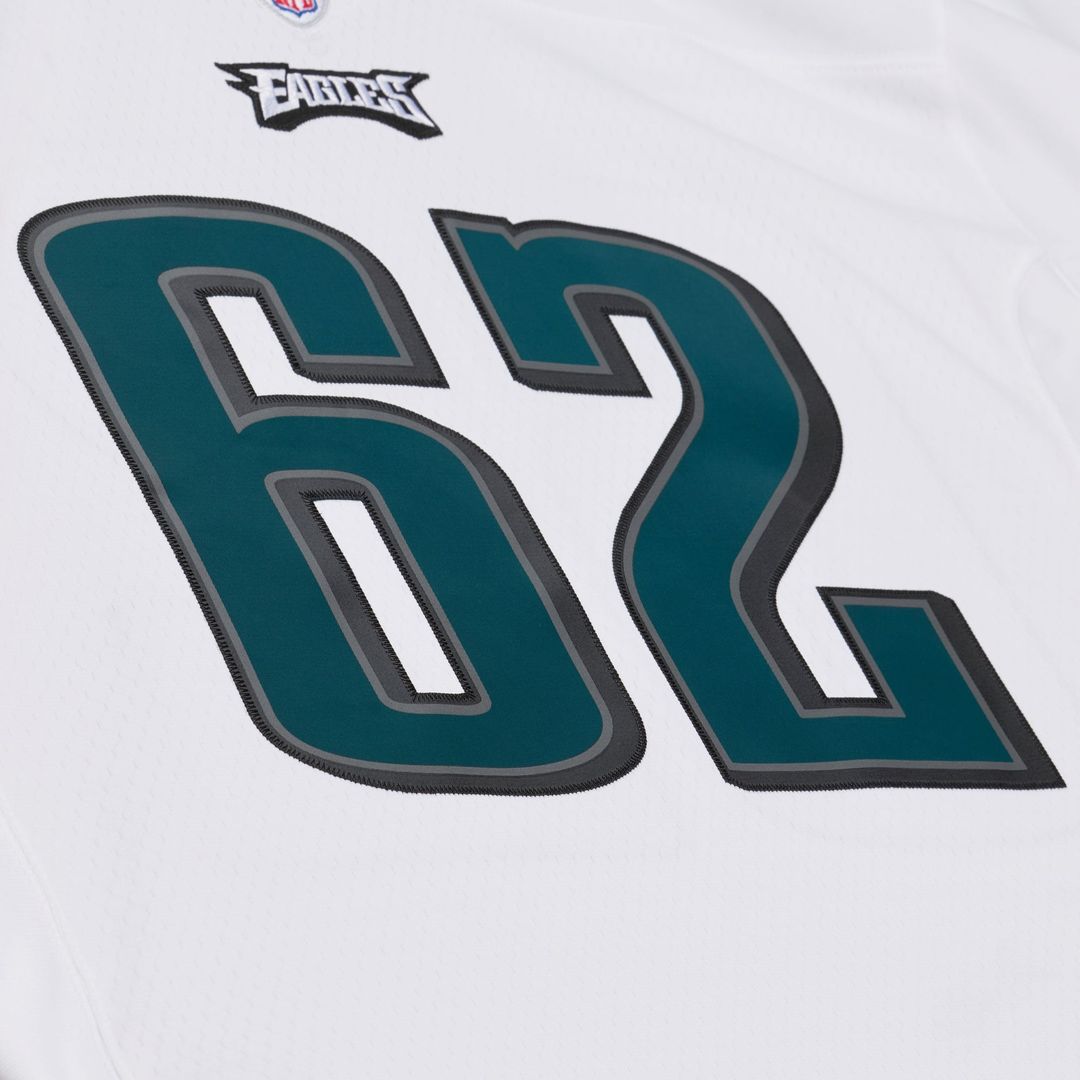 Men's Philadelphia Eagles Jason Kelce Mitchell & Ness White 2011 Legacy Replica Player Jersey