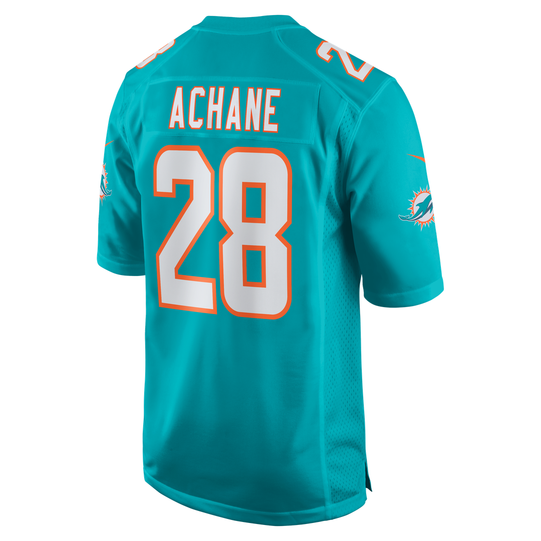 Men's Miami Dolphins De’Von Achane Nike Aqua Player Game Jersey