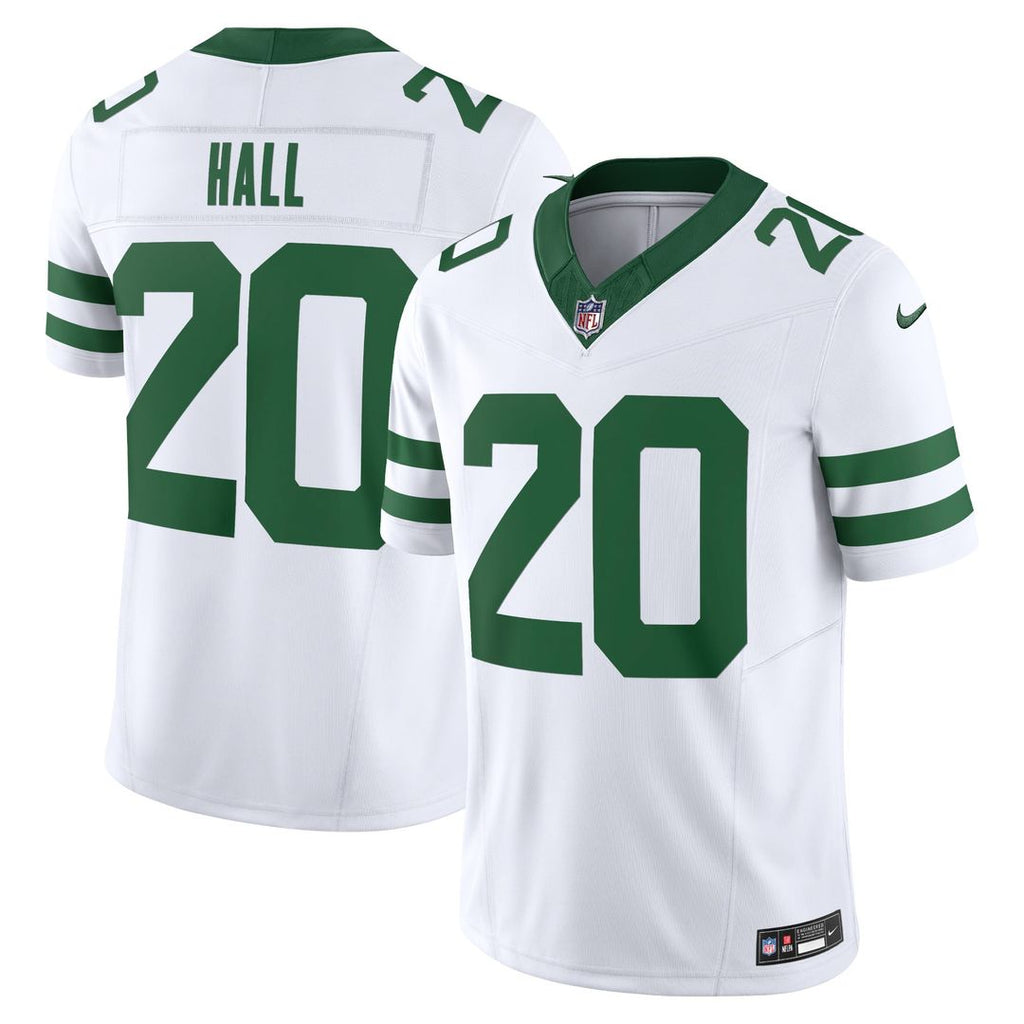Men's New York Jets Breece Hall Nike Legacy Black Alternate Vapor F.U.S.E. Limited Jersey